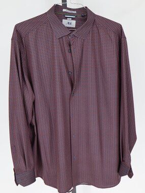 American Heritage Red/Navy Geo Multi Dot Performance Shirt XXL